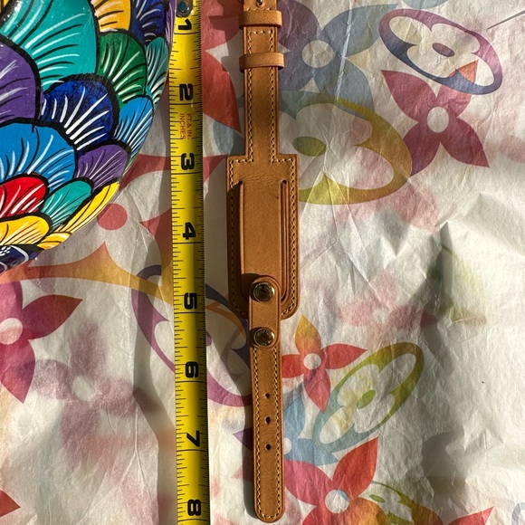 ❤️ Louis Vuitton Vachetta Porte Address Bracelet/Medical Alert/Luggage tag - Picture 11 of 17